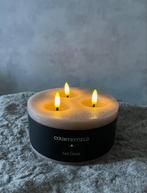 Led Kaars Drie Lonten Beige *Letop, kleine beschadiging!*, D, Overige materialen, Beige, Nieuw