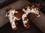 UNITOYS PAARD VELOURS WIT MET BRUINE VLEKKEN EN BRUINE, Ophalen of Verzenden, Nieuw, Overige typen