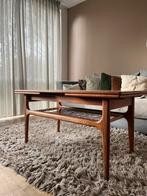Vintage uitklapbare salontafel, Huis en Inrichting, Tafels | Salontafels, Ophalen, Gebruikt, 100 tot 150 cm, 50 tot 75 cm