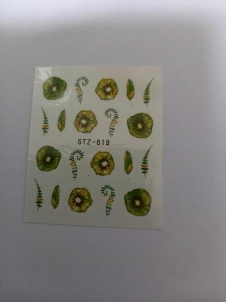 Velletje nagel water decals stickers STZ-619 bloem blaadjes, Nieuw, Ophalen of Verzenden, Handen en Nagels, Toebehoren