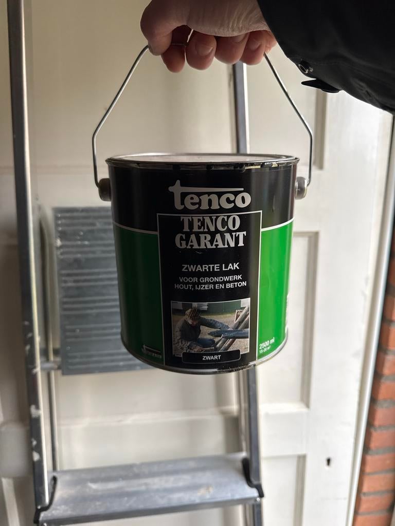 Tenko Garant Zwarte Lak - Halfvol, Gebruikt, Zwart, Ophalen of Verzenden, Lak