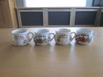 4 soepkommen 1 champignonsoep D10cm H8,5cm 1 kippensoep, Huis en Inrichting, Keuken | Servies, Overige typen, Ophalen of Verzenden