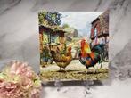knutsel servetten Kip en haan / boerderij decoupage nr 561, Ophalen of Verzenden, Nieuw, Materiaal