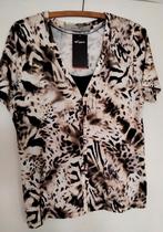 Nieuw shirt Zara M zwart wit beige, Kleding | Dames, Maat 42/44 (L), Nieuw, Ophalen of Verzenden, Korte mouw