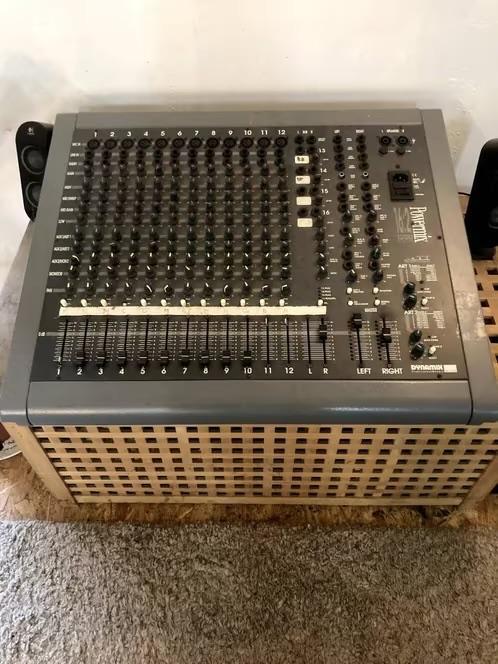 Dynamix Powemixer mengtafel, Muziek en Instrumenten, Mengpanelen, Gebruikt, 10 tot 20 kanalen, Ophalen