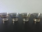 4 retro dessert glaasjes / bowl schaaltjes met sterretjes, Ophalen of Verzenden, Zo goed als nieuw, Overige typen