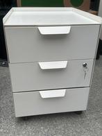 IKEA witte Ladekast voor onder bureau met slot |Gloednieuw, Huis en Inrichting, Kasten | Ladekasten, Ophalen, Minder dan 50 cm