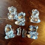 Licht blauw 5 acryl beertjes + 2 acryl speentjes, Ophalen, Gebruikt