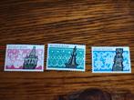 3x postzegels belgie kant brussel marche brugge, Ophalen of Verzenden