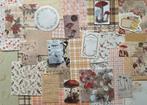 Scrapbooking natuurlijke herfst kleuren papier, Verzenden, Nieuw, Papier of Karton