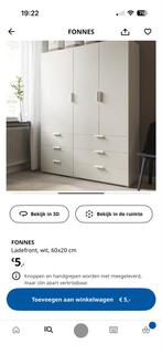 12 Ikea Platsa Fonnes Deuren & Ladefronten, Ophalen, Kunststof, 100 tot 150 cm, Zo goed als nieuw