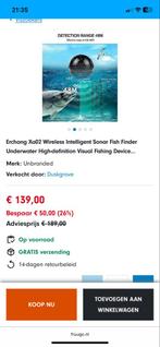Draadloze Sonar Visvinder/ fishfinder, Watersport en Boten, Ophalen, Zo goed als nieuw, Overige typen