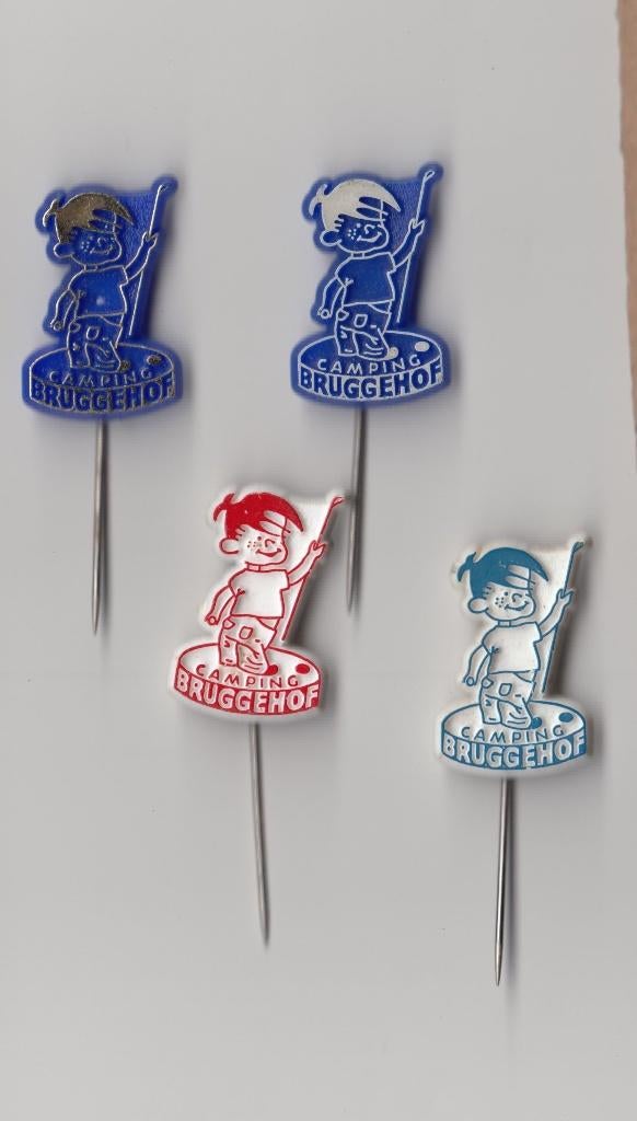Camping Bruggehof Dordrecht speldjes, Gebruikt, Niet vindbaar, Niet vindbaar, Speldje of Pin