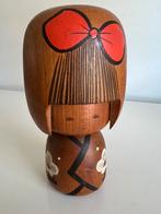 Vintage Japans Kokeshi Houten Pop Meisje Rode Strik Oizumi, Ophalen of Verzenden