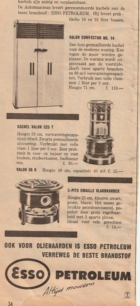 Retro reclame 1956 Esso petroleum verreweg de beste, Verzamelen, Retro, Overige typen, Verzenden