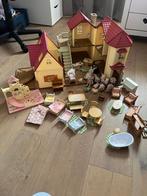 Sylvanian families huis met accesoires, Kinderen en Baby's, Speelgoed | Poppenhuizen, Ophalen, Zo goed als nieuw