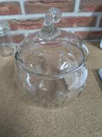 Apothekerspot Kristal / Glas Punch bowl bonbonnière vintage, Antiek en Kunst, Ophalen