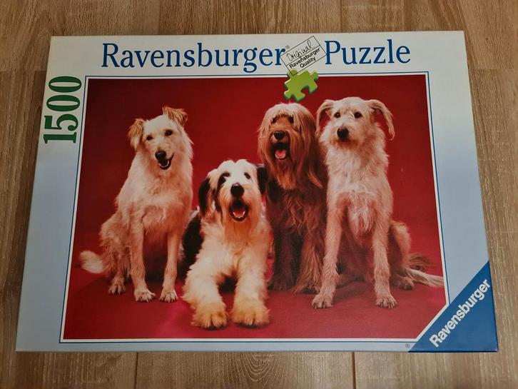 Ravensburger Puzzel Honden - 1500 Stukjes, Hobby en Vrije tijd, Denksport en Puzzels, Zo goed als nieuw, Legpuzzel, 500 t/m 1500 stukjes