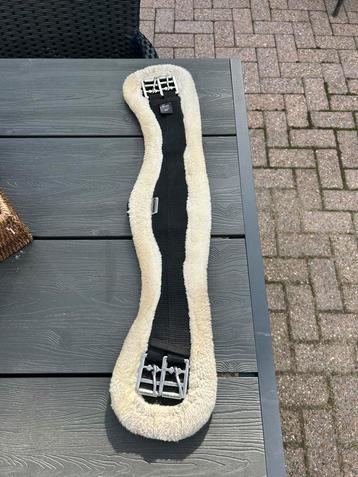 Dressuur singel 60cm met bont zwart beschikbaar voor biedingen