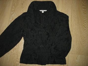 Bandolera Peplum Jasje Zwart Gobelin Mt. 36 Vintage beschikbaar voor biedingen