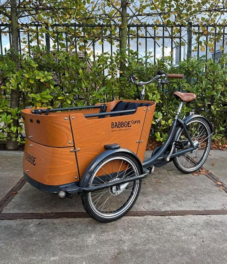 Babboe Curve bakfiets – in goede staat!, Fietsen en Brommers, Fietsen | Bakfietsen, Gebruikt, Overige merken, 4 kinderen of meer