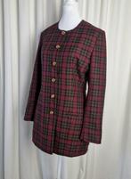 Elegante vintage Blazer - Francesca - tartan ruit / goud, Maat 38/40 (M), Francesca, Ophalen of Verzenden, Zo goed als nieuw