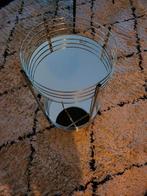 Leuk bijzet tafeltje, Huis en Inrichting, Tafels | Bijzettafels, Minder dan 55 cm, Metaal of Aluminium, Rond, Ophalen of Verzenden