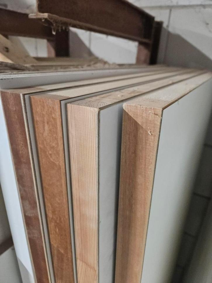 4x HPL stompe binnendeuren, kleur wit., Doe-het-zelf en Verbouw, Deuren en Horren, Ophalen