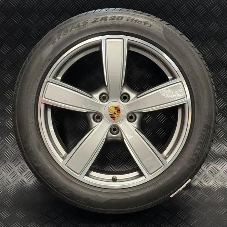 Porsche Cayenne velgenset + Pirelli P Zero, Auto-onderdelen, Banden en Velgen, Velg(en), Zomerbanden, 20 inch, 275 mm, Personenwagen