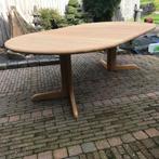 Gudme ronde ovale uitschuifbare tafel deens eiken vintage, Ophalen