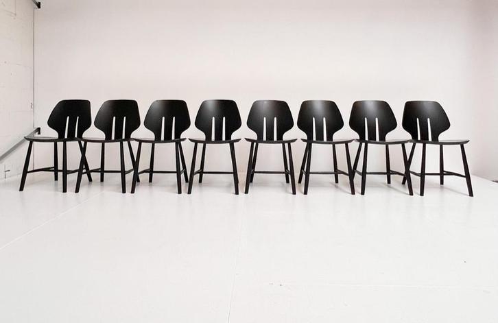 Ejvind Johansson J67 stoel voor FDB Mobler (per stuk), Huis en Inrichting, Stoelen, Gebruikt, Twee, Hout, Zwart, Ophalen of Verzenden