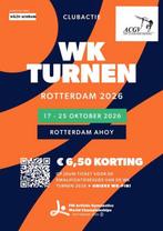 GEZOCHT: kaartjes WK turnen, Tickets en Kaartjes, Twee personen, Oktober