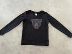Trui sweater Silvan Heach zwart geborduurde tijger panter, Ophalen of Verzenden, Zo goed als nieuw, Maat 38/40 (M), Zwart