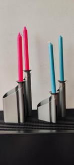 Georg Jensen 2x Danish Design kandelaar Labyrinth, Overige materialen, Gebruikt, Overige kleuren, Ophalen of Verzenden