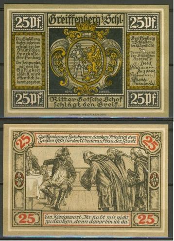 Greiffenberg Gryfow Polen 25 pf 1920 Noodgeld Kavel r-56 jdu beschikbaar voor biedingen