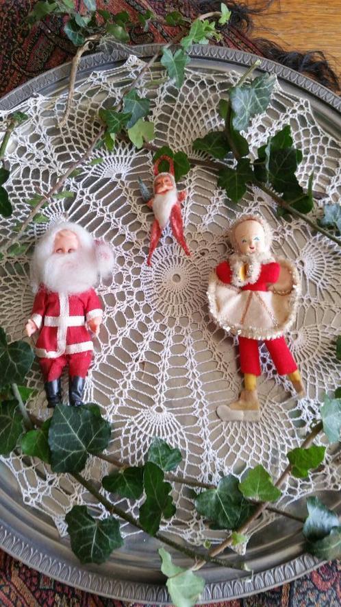 antieke kerstbal model kerst figuurtje voor in boom, Diversen, Kerst, Gebruikt, Ophalen of Verzenden