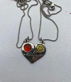 Best friends kettingen, Ophalen of Verzenden, Zo goed als nieuw, Zilver, Overige materialen