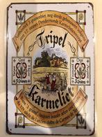 Tripel karmeliet speciaal bieren, Verzamelen, Reclamebord, Plaat of Schild, Ophalen of Verzenden, Zo goed als nieuw