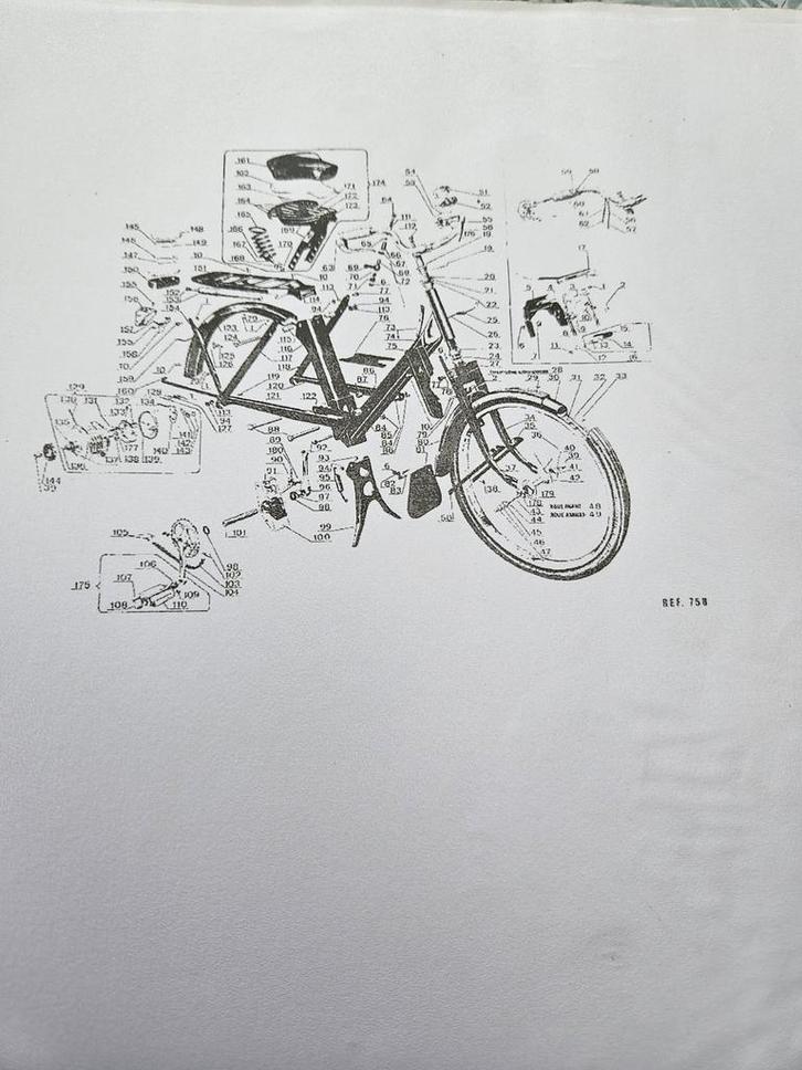 Solex Onderdelen Catalogus, Fietsen en Brommers, Handleidingen en Instructieboekjes, Gebruikt, Ophalen of Verzenden