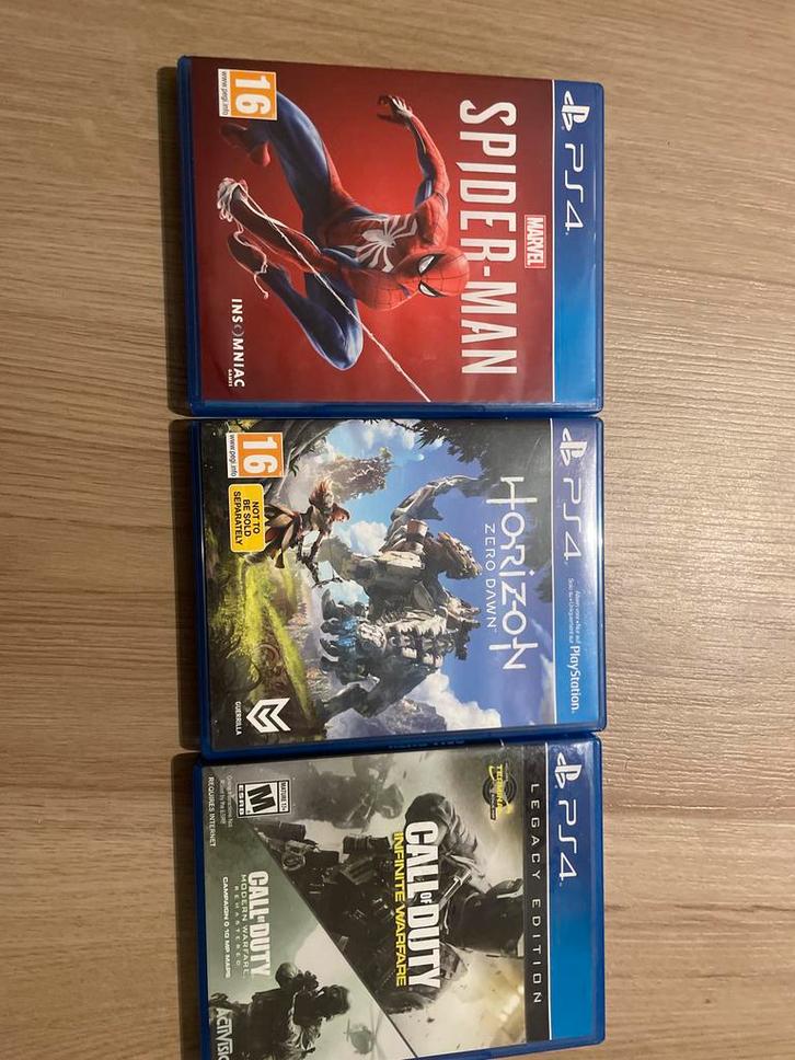 Playstation 4 Games - Spider-Man, Horizon, Call of Duty, Cd's en Dvd's, Blu-ray, Gebruikt, Actie, Ophalen of Verzenden