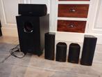 Onkyo SKF-518F 5.1 speakers met actieve subwoofer, Audio, Tv en Foto, Luidsprekers, Gebruikt, 120 watt of meer, Front, Rear of Stereo speakers