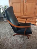 Vintage Schommelstoel met Houten Frame, Ophalen, Gebruikt, Vintage, 50 tot 75 cm