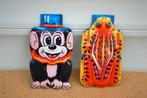Mooi 2 oude klik-klak blikken kikker en aap NR 8450, Antiek en Kunst, Antiek | Speelgoed, Ophalen of Verzenden