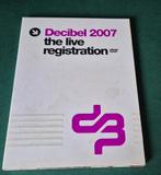 Decibel 2007 The Live Registration, Alle leeftijden, Ophalen of Verzenden, Gebruikt, Muziek en Concerten