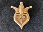 efteling pin symbolica hart goud, Verzenden, Nieuw, Button of Speldje
