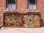 Cortenstalen Houtopslag, Tuin en Terras, Haardhout, Minder dan 3 m³, Ophalen