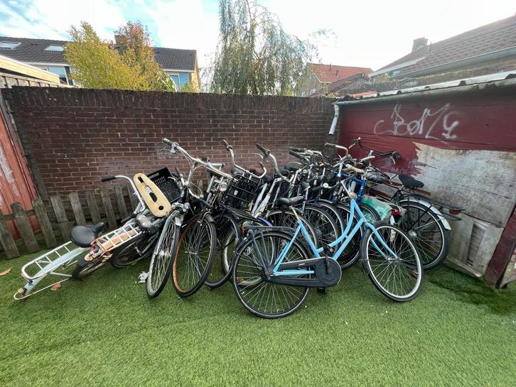 Partij van 16 Tweedehands Fietsen - Alles in één keer!, Fietsen en Brommers, Fietsen | Dames | Damesfietsen, Gebruikt, Overige merken