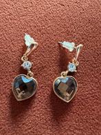 Mooie oorbellen bruin goudkleurig en strass, Sieraden, Tassen en Uiterlijk, Oorbellen, Hangers, Bruin, Ophalen of Verzenden, Met strass