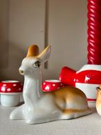 Vintage porseleinen hertje jaren 50 - 60, Diversen, Kerst, Ophalen of Verzenden, Zo goed als nieuw