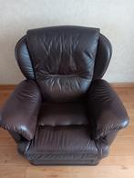 Leren stoel, Ophalen, Zo goed als nieuw, 75 tot 100 cm, 50 tot 75 cm